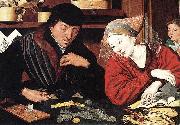 Marinus van Reymerswaele The Banker and His Wife oil painting